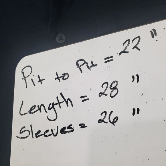 ARMANI EXCHANGE A/X Mens Shirt SZ L 16.5-17 Black Long Sleeves Collar Pocket - Picture 4 of 10